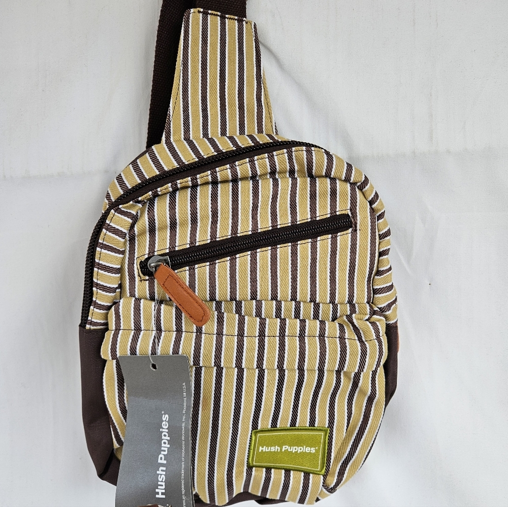 HUSH PUPPIES  COFFEE COLOR  BACKPACK 11.5 "